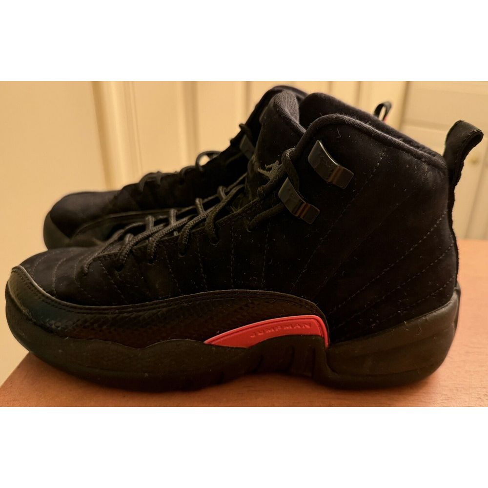 Air Jordan Retro‎ 12 "Rush Pink" 5.5Y Black